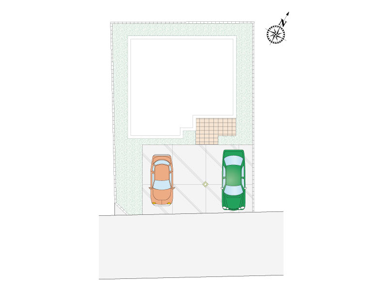 本宿５丁目２区画　2号棟　区割図