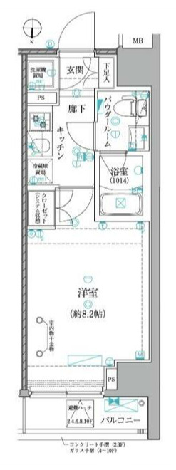 レアライズ日暮里EASTの間取り