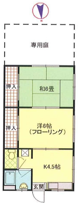 久保井ハイツの間取り