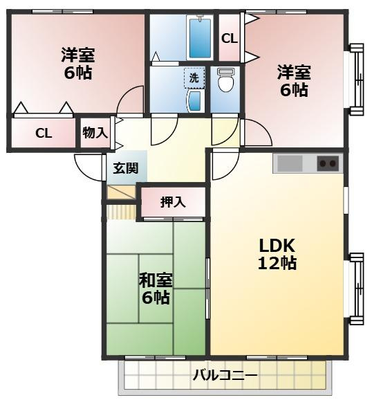 グラーツ弐番館の間取り