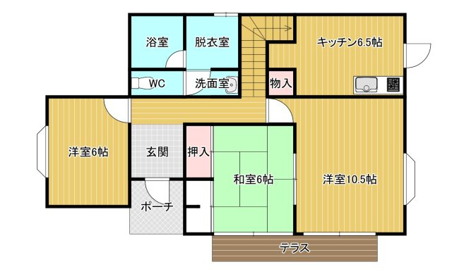 KTプレイスの間取り