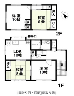 【間取り】 | 福岡県糟屋郡篠栗町和田２丁目