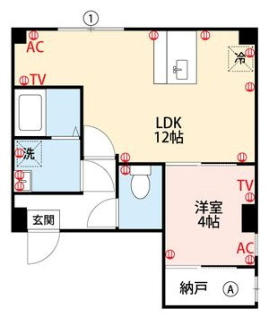 プランドール六ツ門Ⅱの間取り|使い勝手の良い間取りです♪