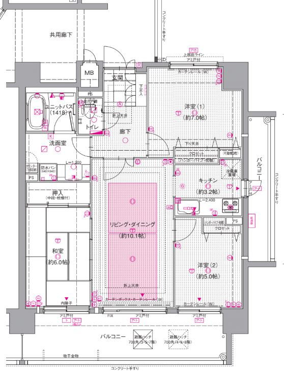 エスリード香里園美井元町の間取り