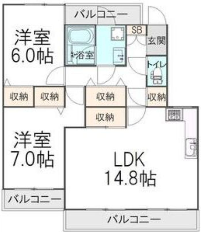 フェアリークリスタル市川の間取り