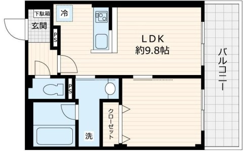 セル　エット　ルミエールの間取り|間取りです。