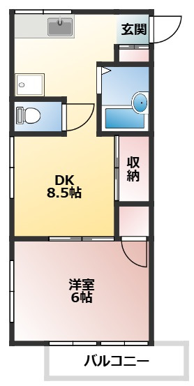 エレガンスコーポの間取り