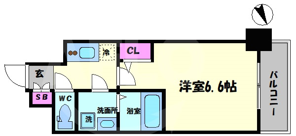 エスリード大阪梅田WESTの間取り|エスリード大阪梅田WEST　間取り