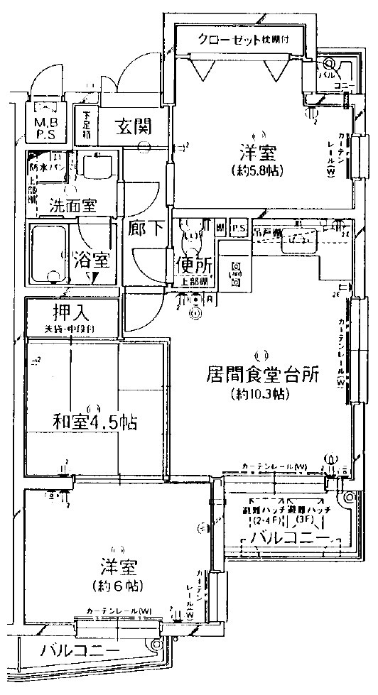 エスト新伊丹の間取り