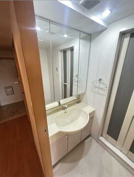 横浜市中区山下町の賃貸マンションの洗面所