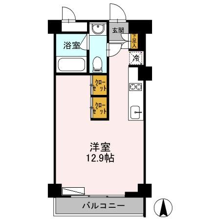 カスタリア目黒鷹番の間取り