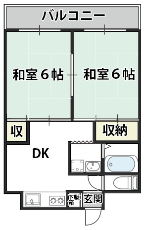 【間取り】 | サンホワイティ豊里