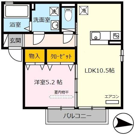 【間取り】 | ピーチ荘