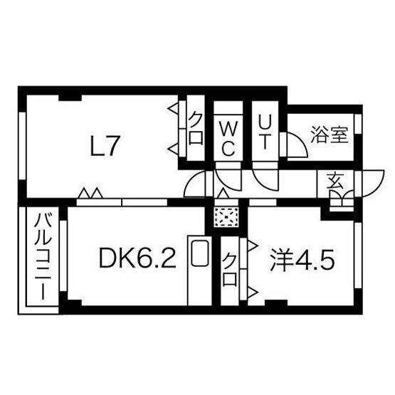 【間取り】 | リアルテ霞ヶ丘 | 明石大橋一望☆神戸市垂水区　リアルテ霞ヶ丘　賃貸☆