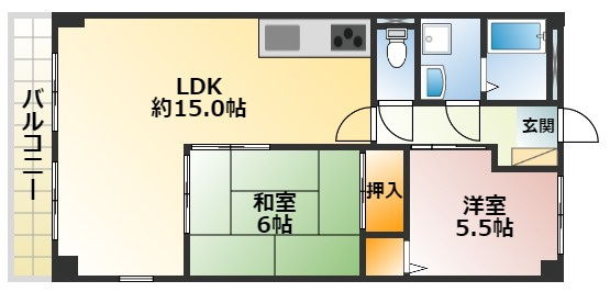 【間取り】 | ベル野田 | ☆神戸市垂水区　ベル野田☆
