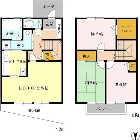【間取り】 | クレールタウン立花A棟 | ☆神戸市垂水区　クレールタウン立花☆