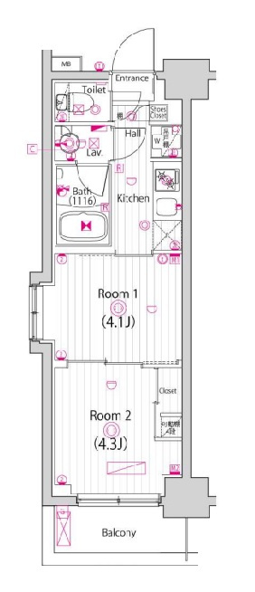 ガーラ雑色グランドステージの間取り|間取り図

