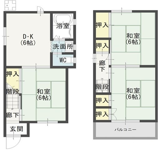 【間取り】 | 房王寺町戸建