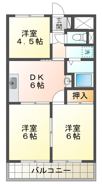 多聞ニューセンターの間取り
