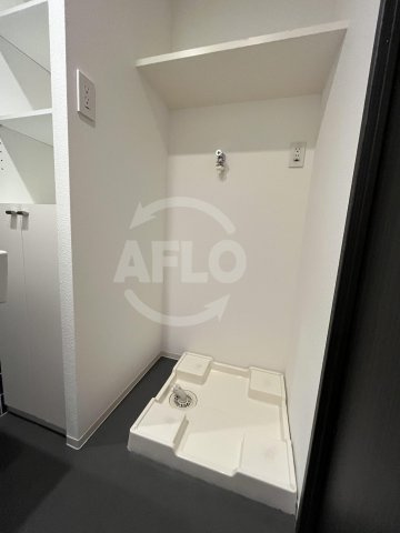 ミヤレジデンス新町の洗面所|ミヤレジデンス新町　室内洗濯機置き場