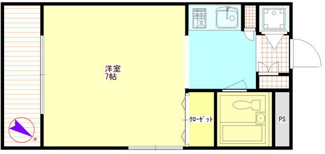 ランデン市ヶ谷の間取り