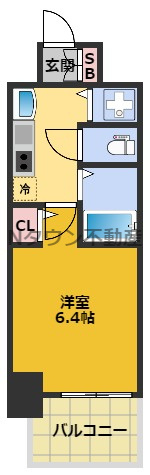 【間取り】 | プレサンス名古屋駅前プラチナム | 間取りです