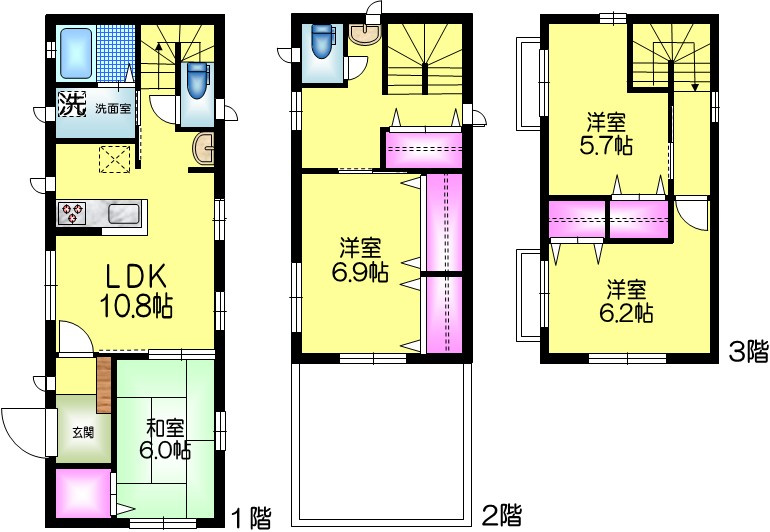 東向島３丁目貸家の間取り|★４ＬＤＫ★