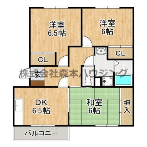 【間取り】 | 　メイコータウンⅡ