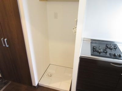 テッケルテスラの設備|室内洗濯機置き場