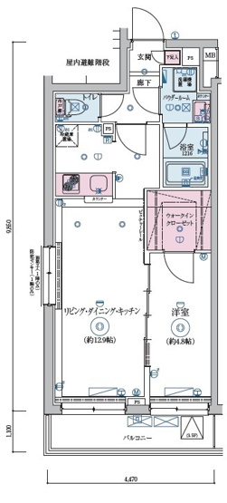 【間取り】 | リヴシティ恵比寿