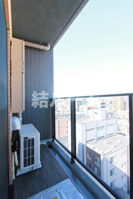 荒川区東日暮里４丁目の賃貸マンションのバルコニー