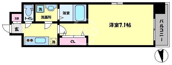 ワールドアイ難波南PORTAの間取り|ワールドアイ難波南PORTA　間取り
