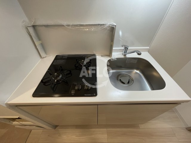 ワールドアイ難波南PORTAのキッチン|ワールドアイ難波南PORTA　2口ガスシステムキッチン
