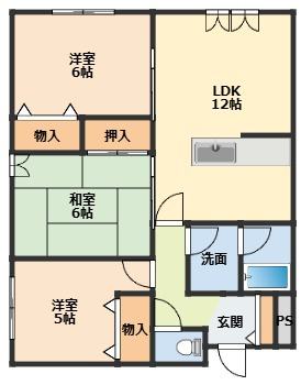 【間取り】 | マンションフェリス | ※現況と異なる場合は現況を優先します。