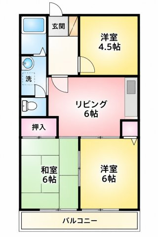 西船グリーンマンションの間取り