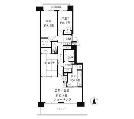 パークハイム神戸熊内町の間取り