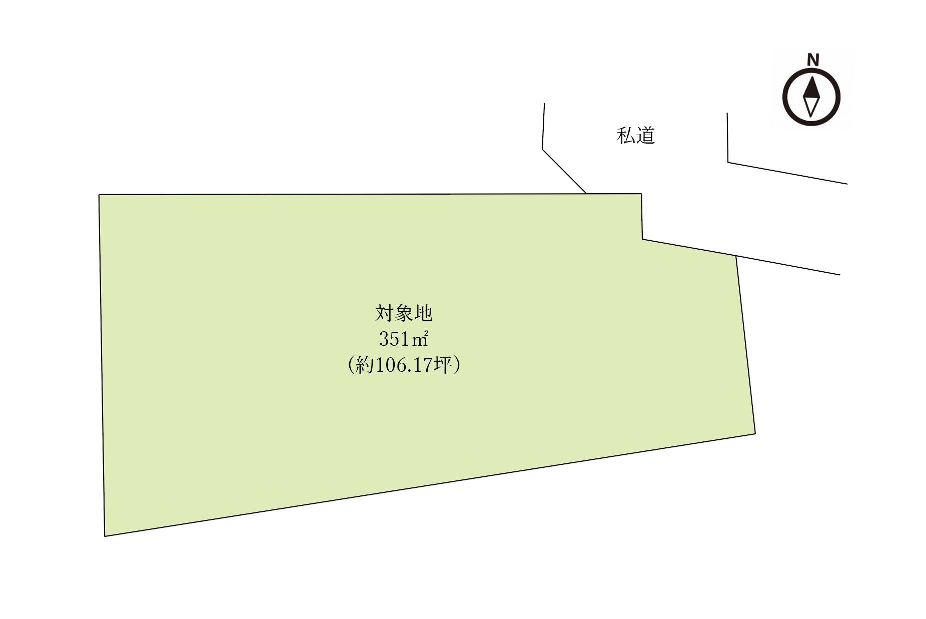 【土地】福岡市東区名島の区画図|最寄り駅は貝塚線名島駅