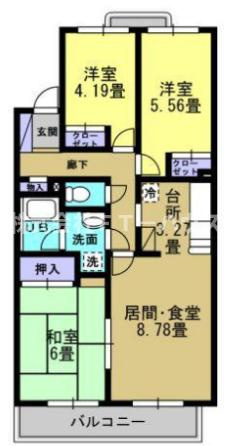 シャルマンカルチェの間取り