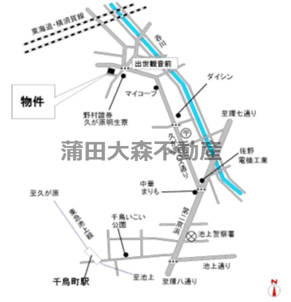 グレース・コート久が原の地図