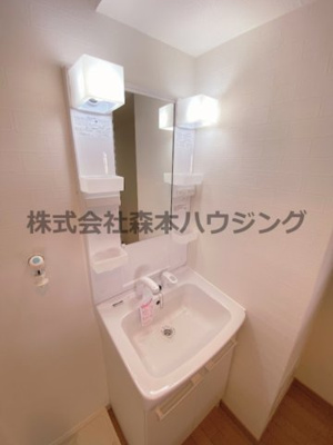 【独立洗面台】 | 　ネクスプロス大和田 | 朝の支度にも助かる、独立の洗髪洗面化粧台