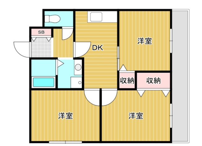 【間取り】 | エクセルハイツ小林