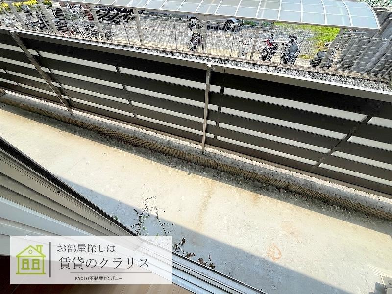 ビューハイツCのバルコニー