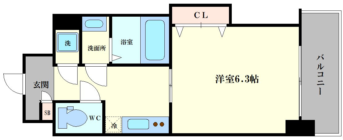 Luxe福島の間取り