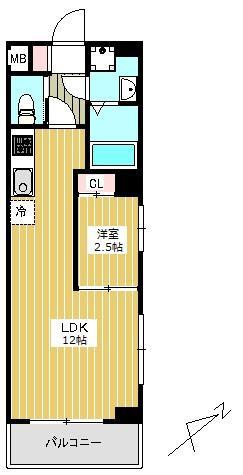 JJリバーサイド三条の間取り