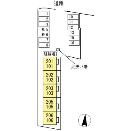 コンフォート倉の区画図