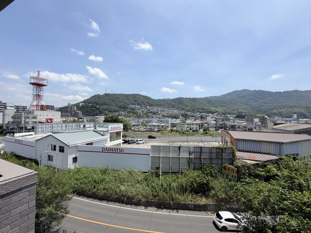 フローレンス矢野東グランドアーク壱番館の展望|東面バルコニーからの眺望です。