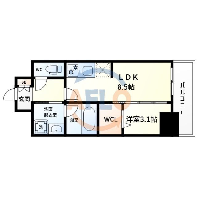 Alivis九条の間取り|Alivis九条　間取り