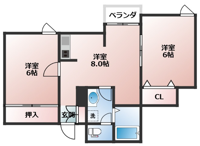 ブルンネン国立の間取り