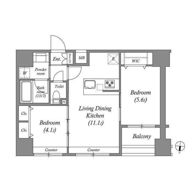 ACP Residence 中野新橋の間取り