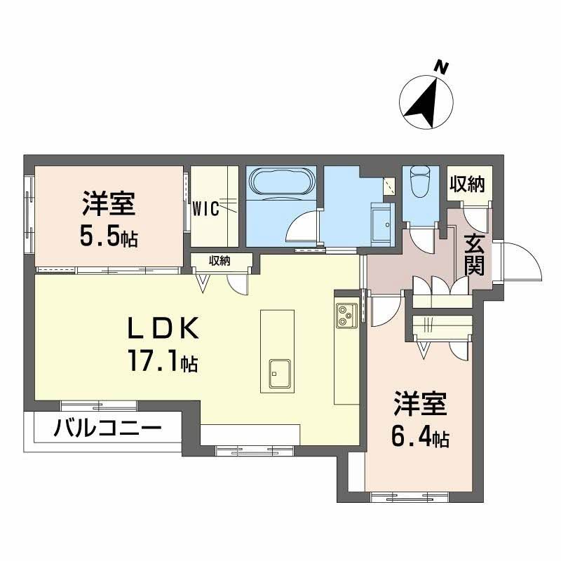シャーメゾン ルーエの間取り